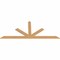 Ekena Millwork Saratoga Timber Gable Bracket, Western Red Cedar, 108"W x 45"H x 1 1/2"D x 5 1/2"F, 10/12 Pitch GBW108X45X0206SAR00SWR - alternate 5